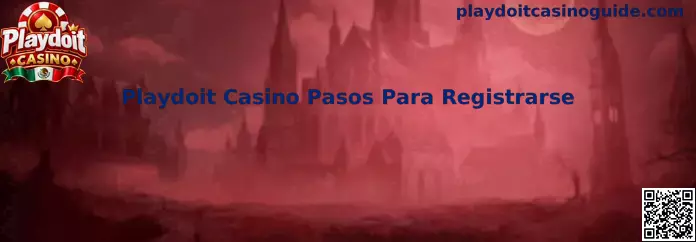 Guía visual sobre los pasos para registrarse en Playdoit Casino